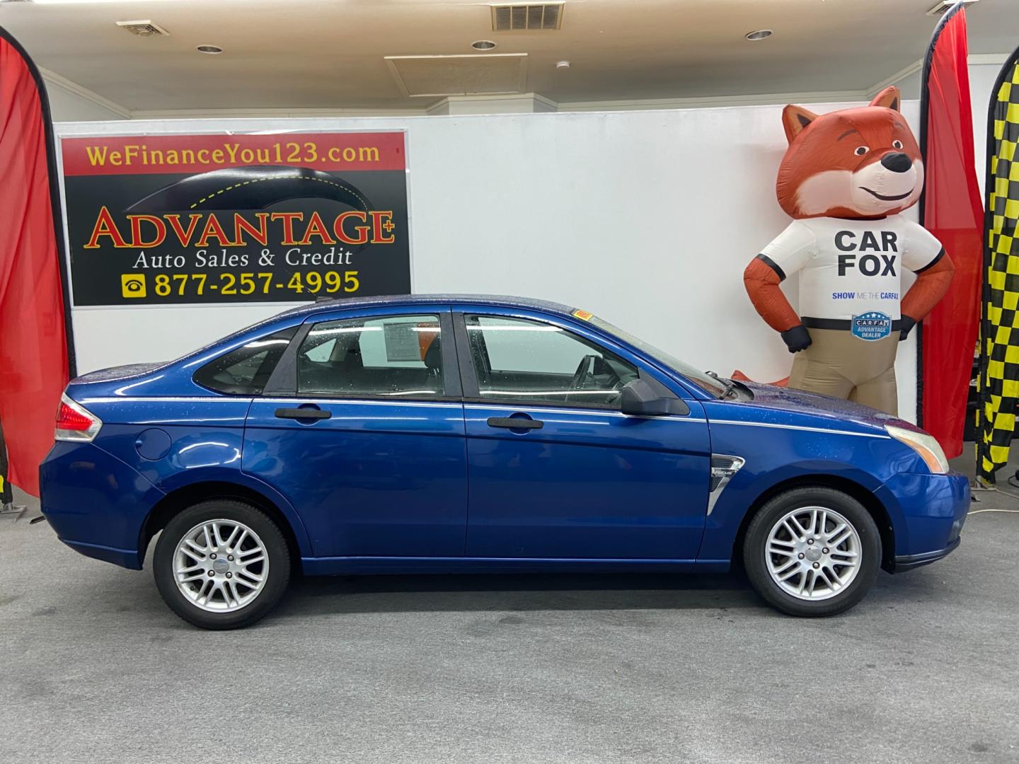 2008 BLUE Ford Focus SES Sedan (1FAHP35N38W) with an 2.0L L4 DOHC 16V engine, located at 533 S West End Blvd., Quakertown, PA, 18951, (877) 257-4995, 40.343994, -75.303604 - Photo#0